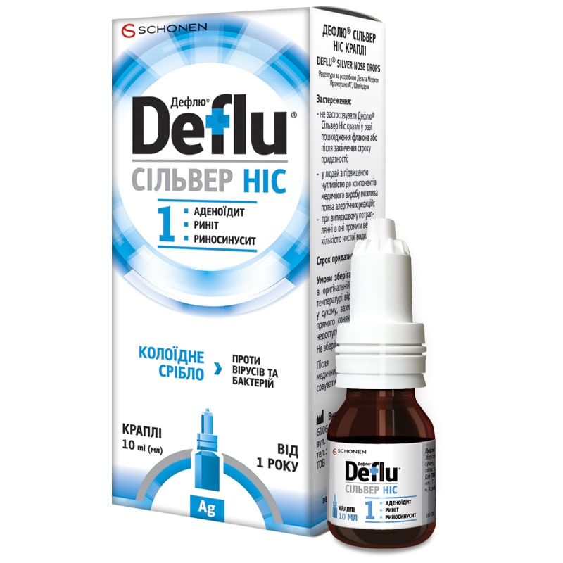 дефлю сильвер капли